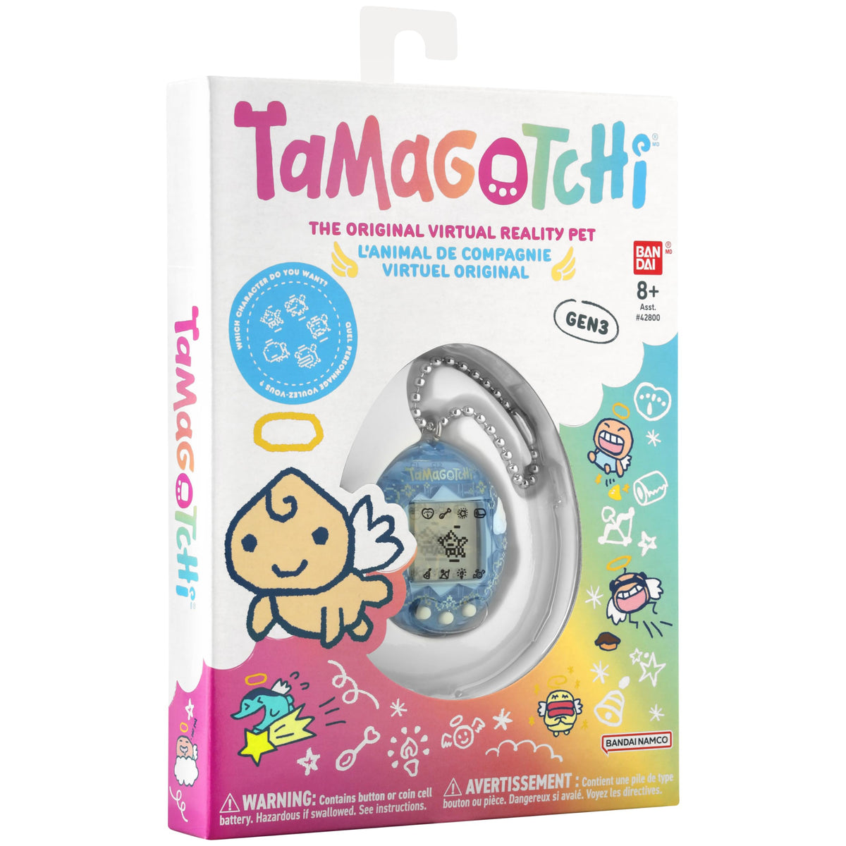 Tamagotchi Original Angel Sky tapping shell feature for quick interaction