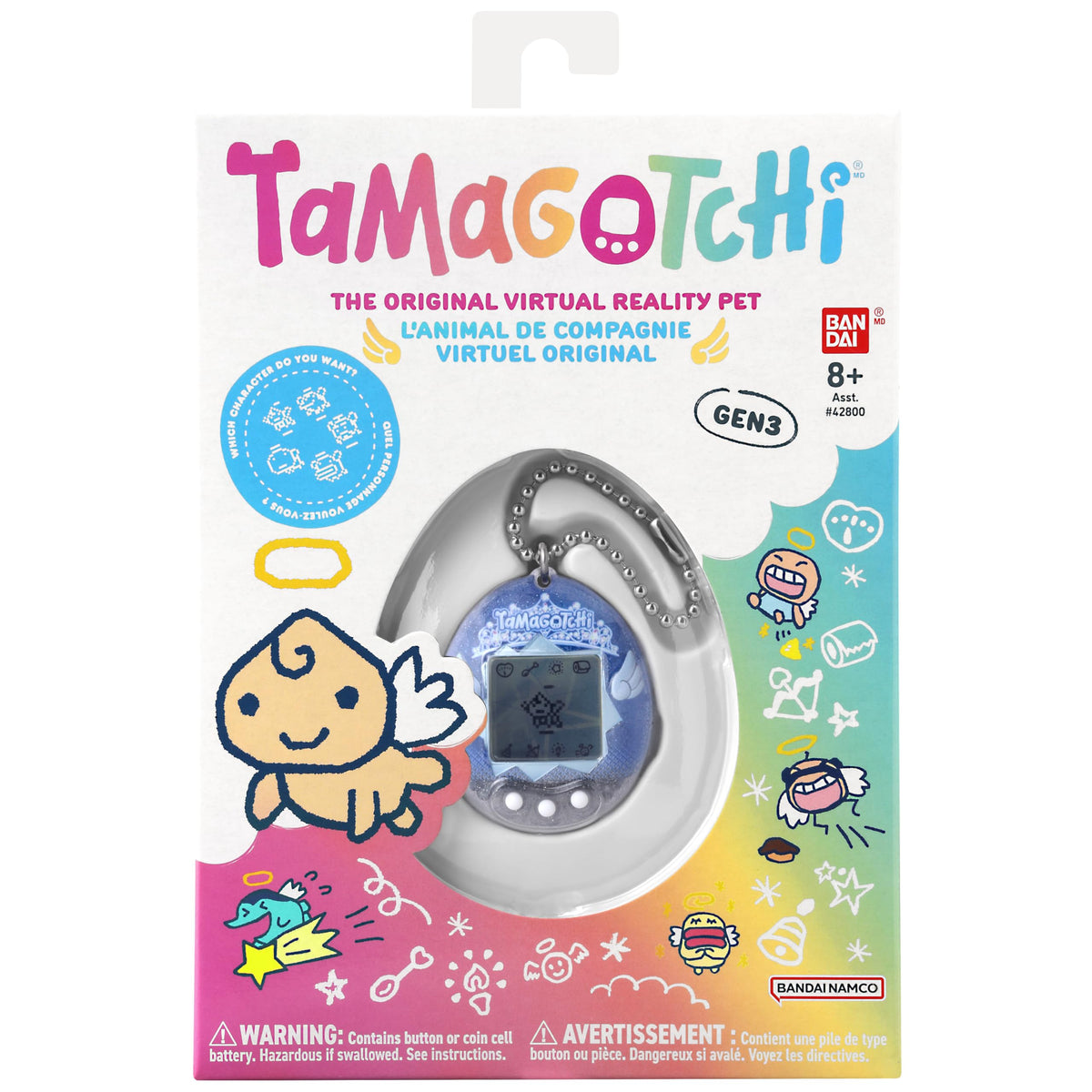 Tamagotchi Original Angel Tiara Obaketchi ghost path—unlocks multiple adult Angel characters.