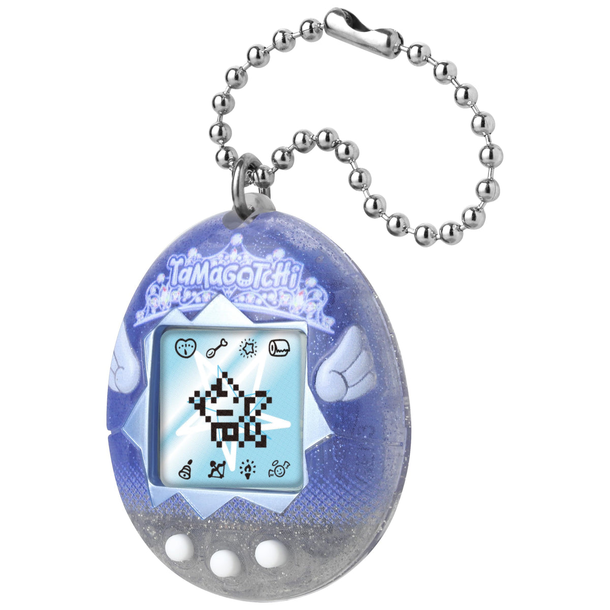 Tamagotchi Original Angel Tiara shell design—tactile, intuitive handheld play.
