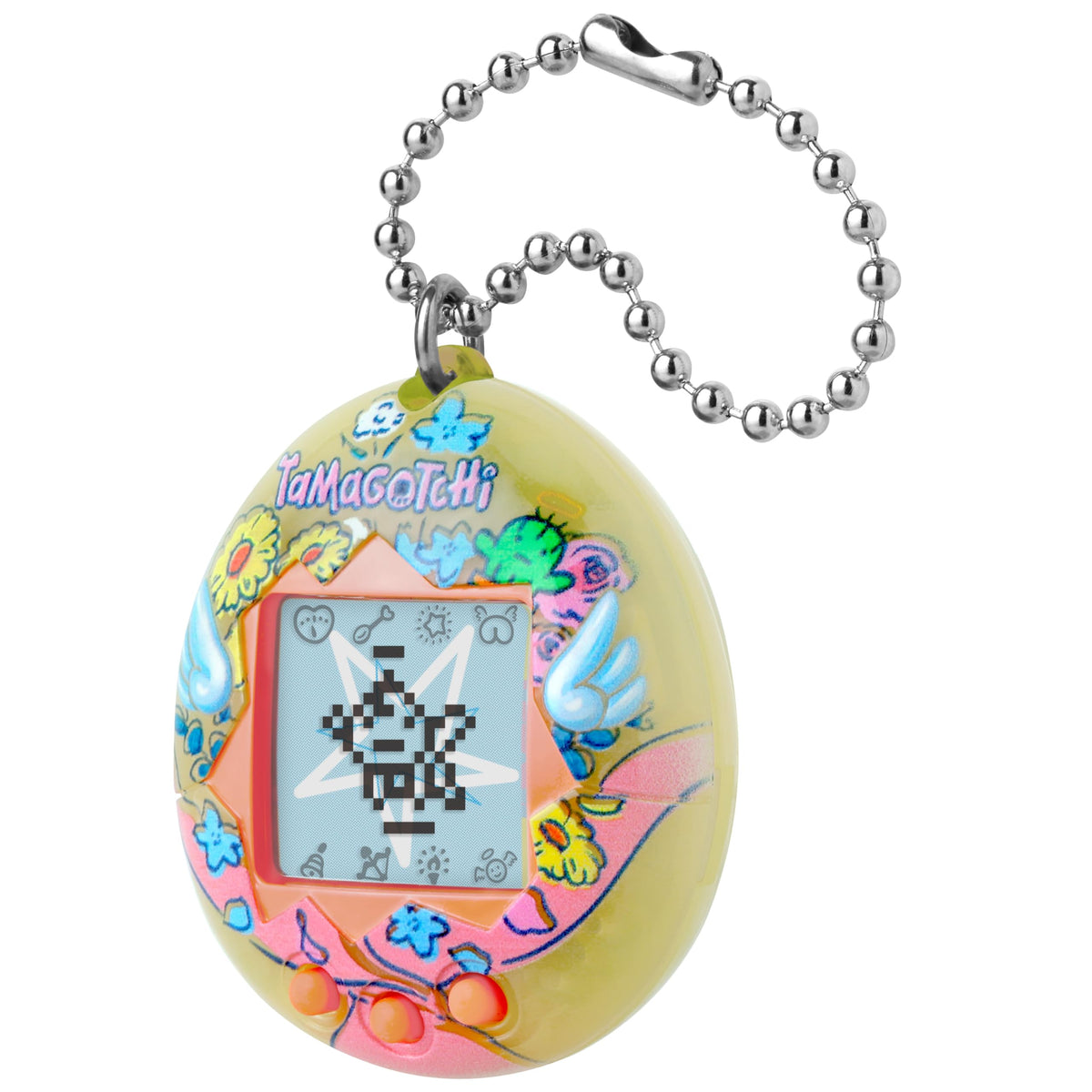 Tamagotchi Original angel wings detail highlighting premium design