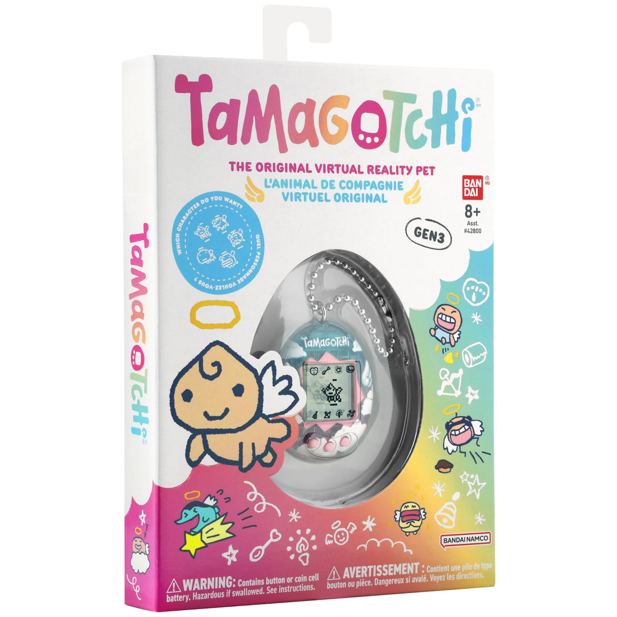 Tamagotchi Original battery included and carry chain for portability
