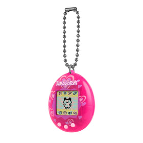 Tamagotchi Original light pink buttons and purple frame for easy controls.