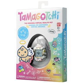 Tamagotchi Original care actions include feeding, cleaning, and praise.