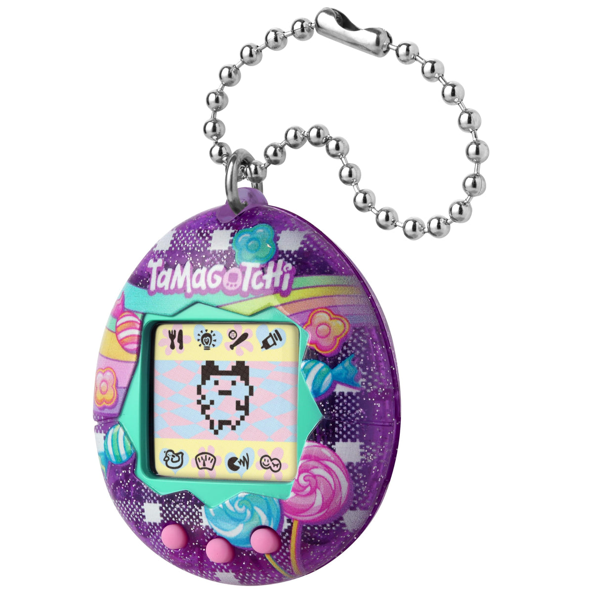Tamagotchi Original character game screen inviting predictive gameplay.