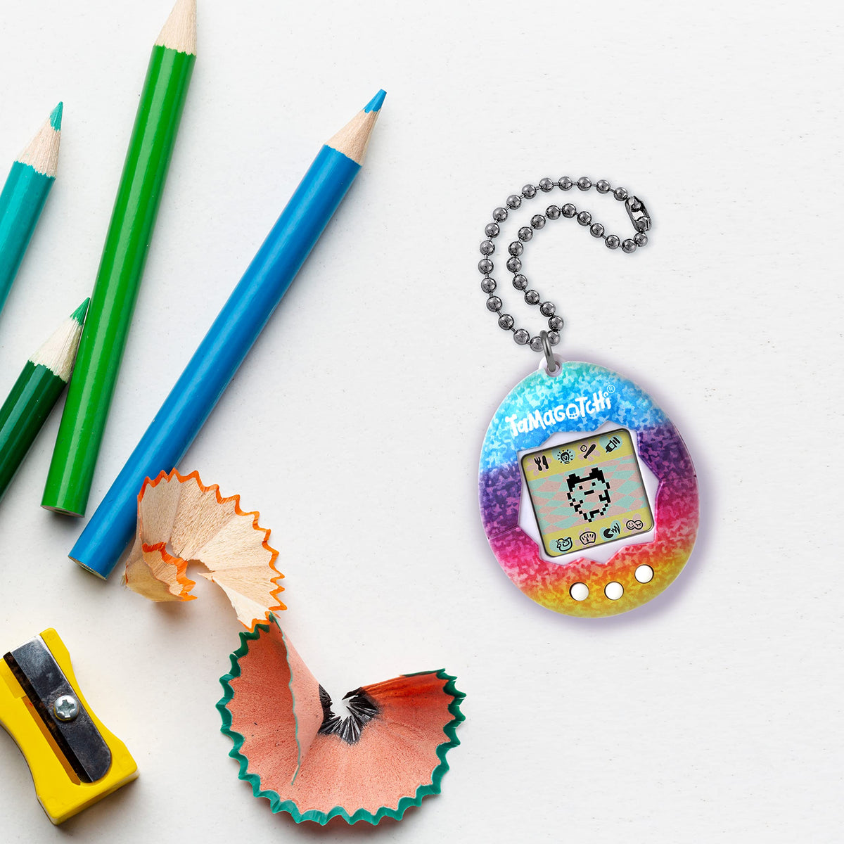 Tamagotchi Original character game screen for interactive fun.