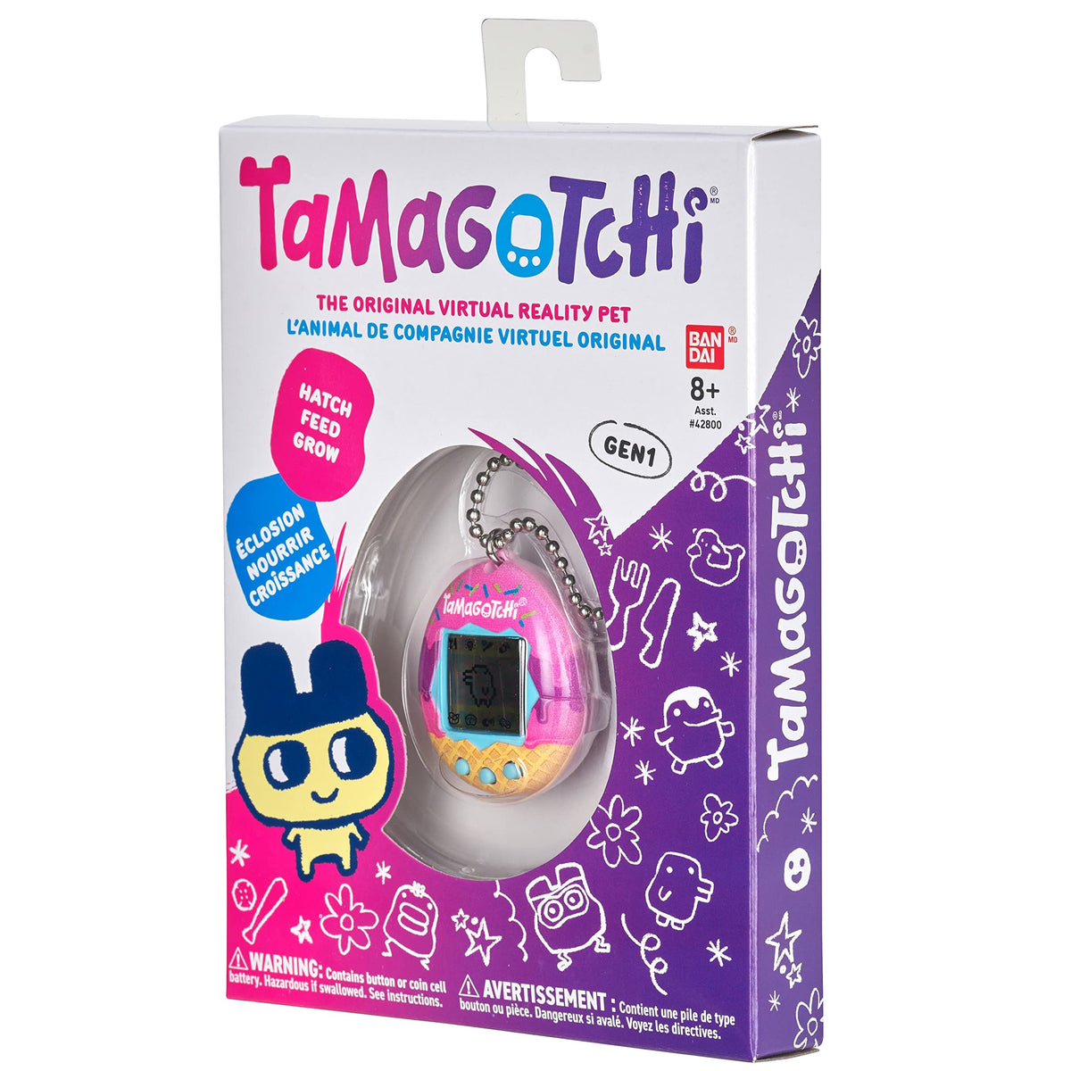 Tamagotchi Original compact design, fits in hand for travel