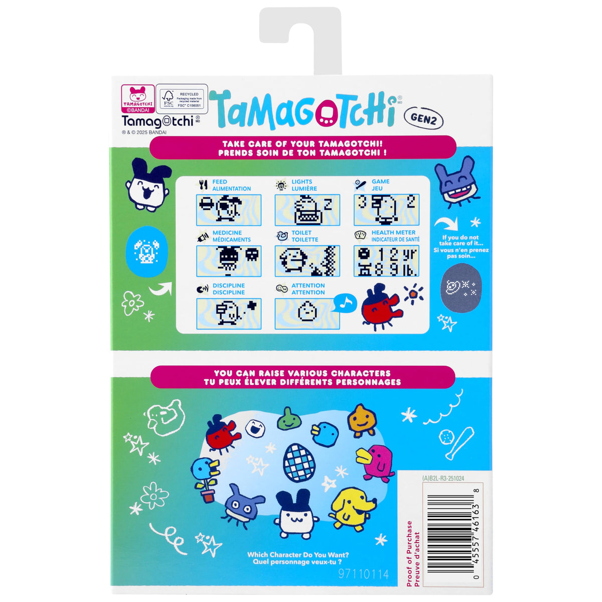 CR2032 battery included with Tamagotchi Original for immediate use