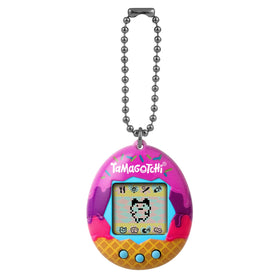 Tamagotchi Original ice cream shell with blue frame, easy handheld play