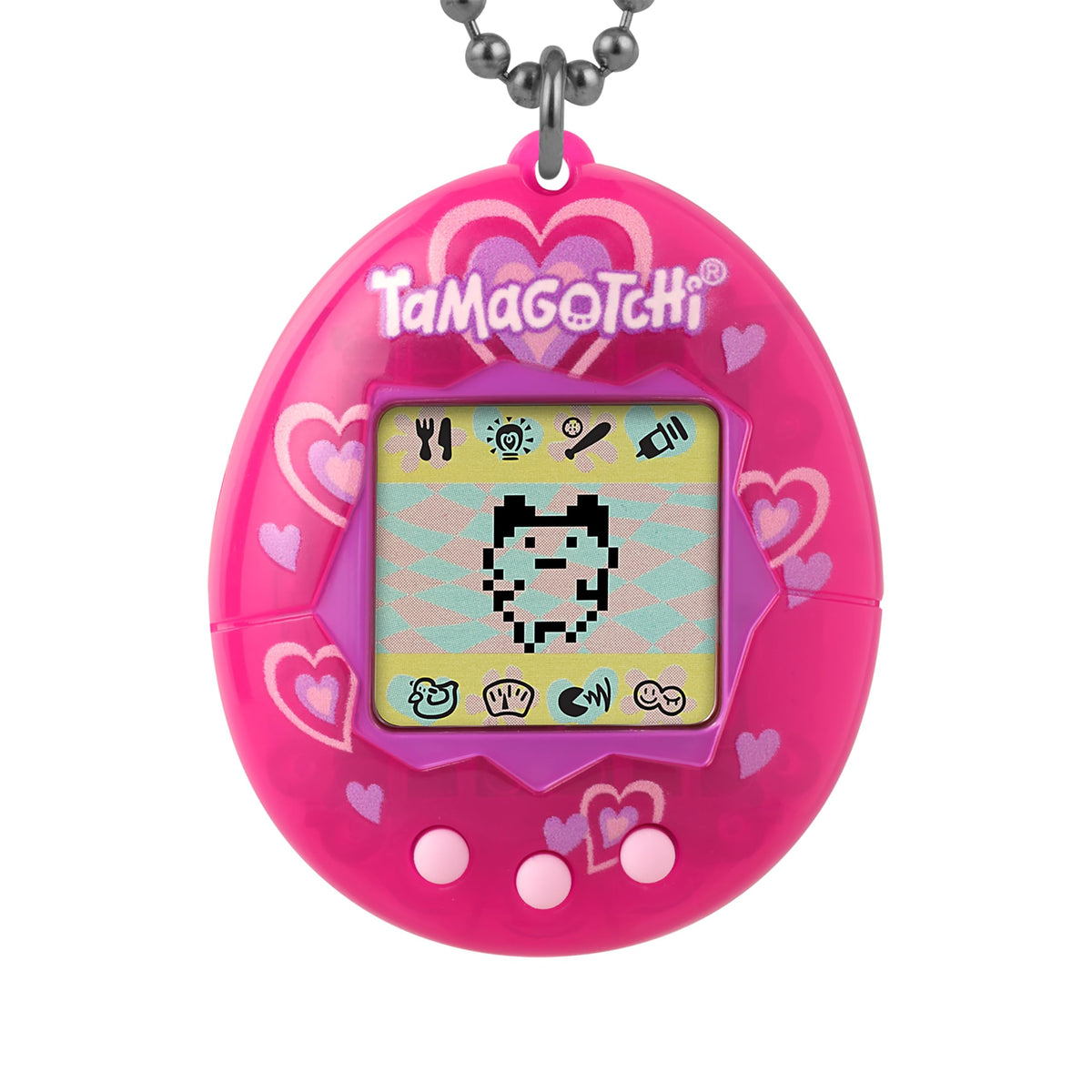 Tamagotchi Original Lots of Love shell design for portable digital pet fun.