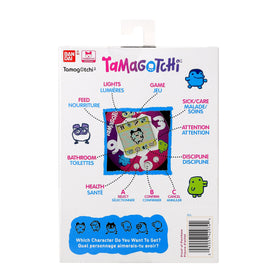 Tamagotchi Original Neon Lights on-a-bag clip for travel convenience