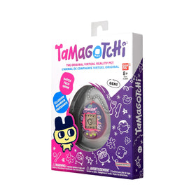 Tamagotchi Original Neon Lights purple shell with green buttons