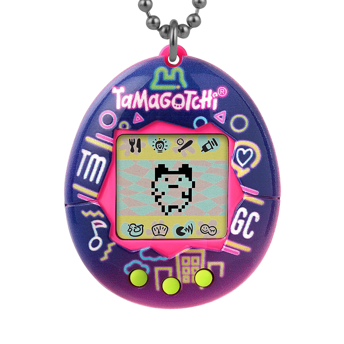 Tamagotchi Original Neon Lights shell glows for portable play