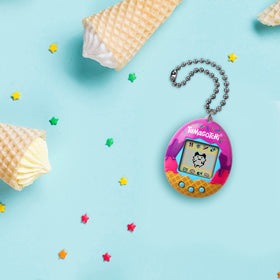 Tamagotchi Original on a chain, attachable for mobile fun