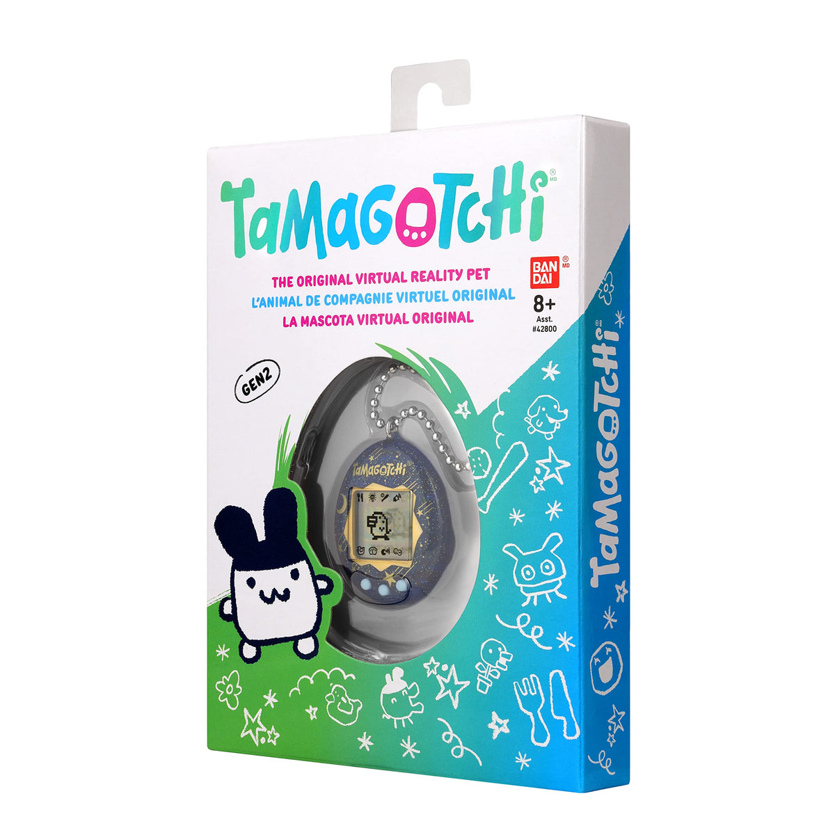 Packaging notes Tamagotchi Original Starry Shower is suitable for ages 8+