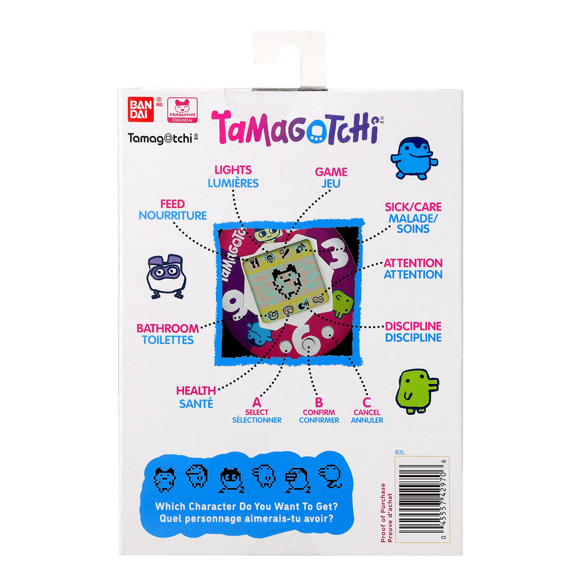 Tamagotchi Original Starry Shower gold label detail adds premium look