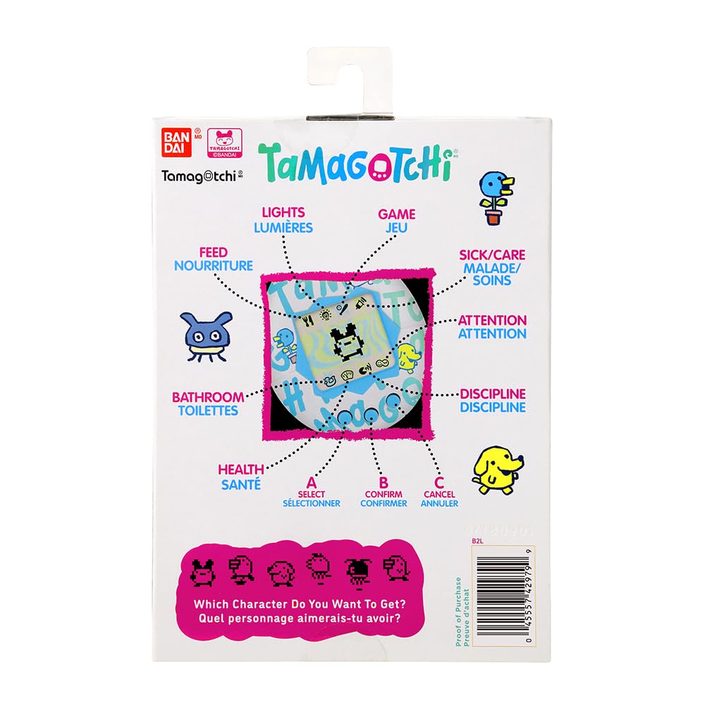 Tamagotchi Original Tama Ocean bathroom—practice hygiene routines while your pet stays playful.