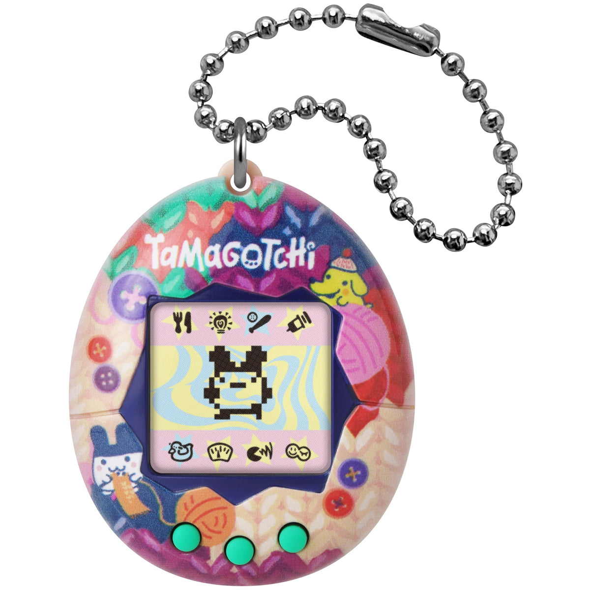 Tamagotchi Original Tama Sewing shell showcasing classic digital pet fun on the go