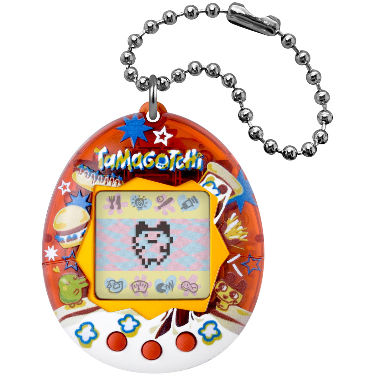 Tamagotchi Original Tama Yummy shell design, retro digital pet appeal for on-the-go style
