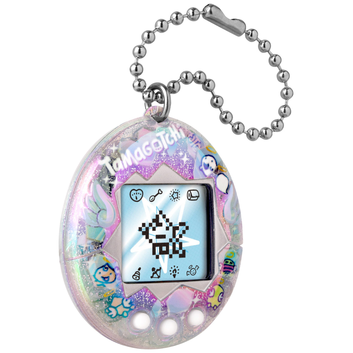 Tamagotchi Original Tenshitchi pattern adds sparkle to the design