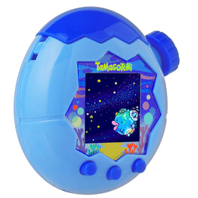 Tamagotchi Paradise Blue Water characters interaction shows pet responses to care