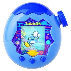 Tamagotchi Paradise Blue Water dial-zoom lets you nurture your virtual pet with precise dial-based care