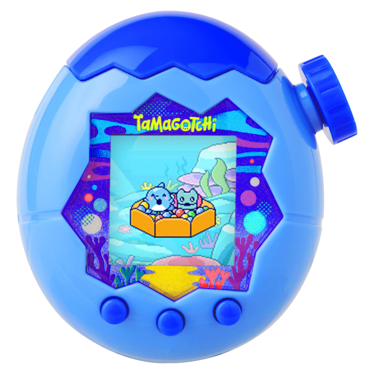 Tamagotchi Paradise Blue Water field sky reveals higher-level adventures with new characters