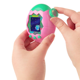Tamagotchi Paradise characters screen shows growth from care and environment.