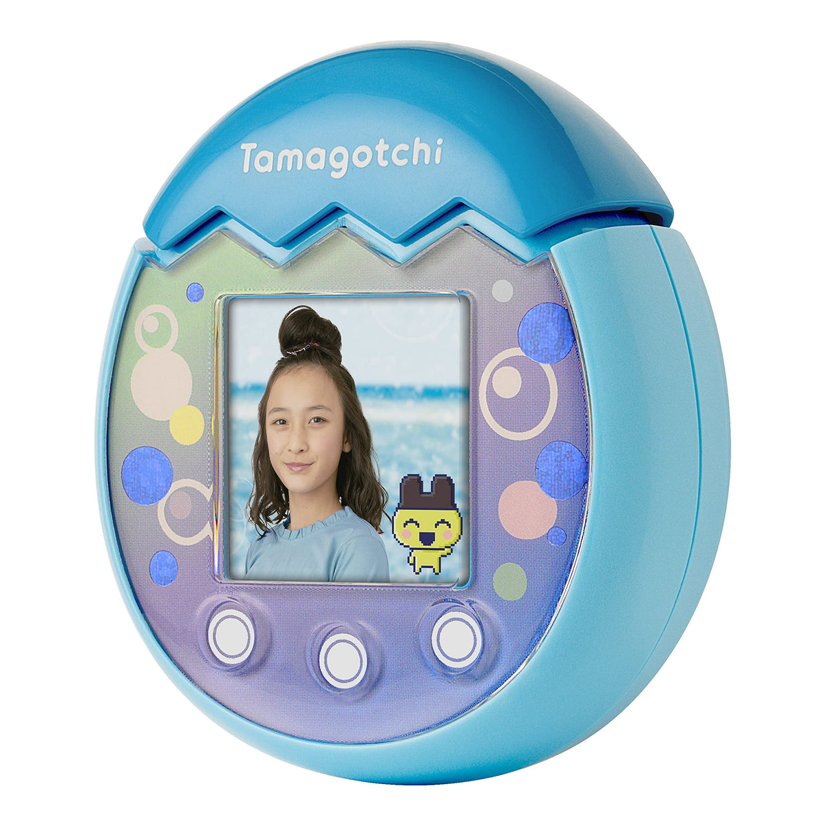 Tamagotchi Pix Ocean Blue customization items for personalized play spaces.
