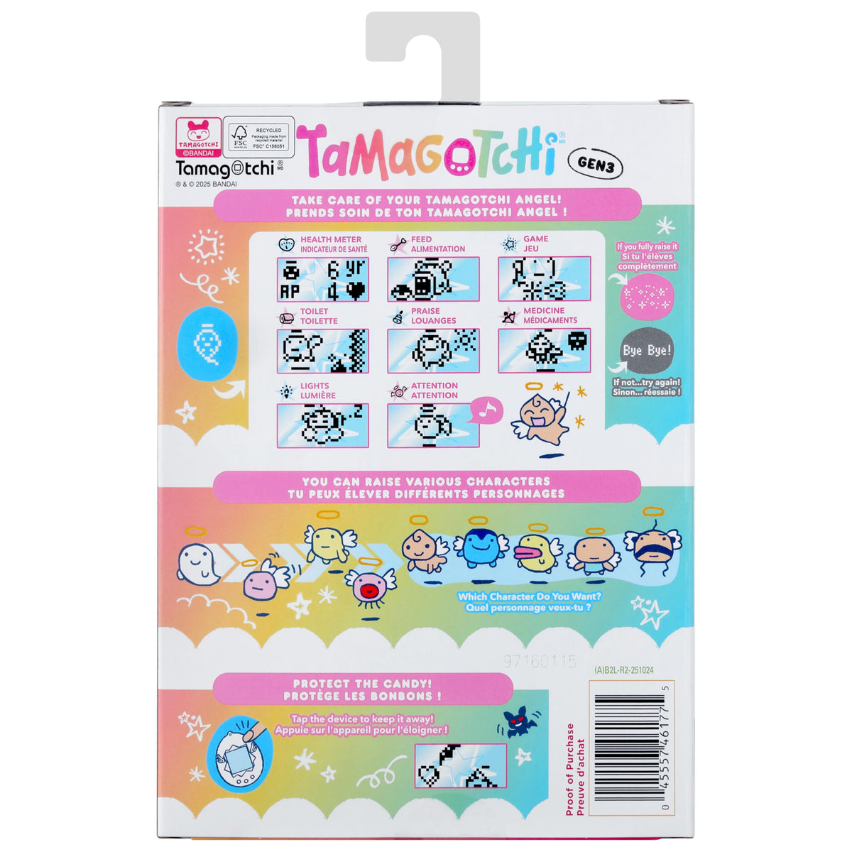 CR2032 battery included with Tamagotchi Rainy Angel for easy start