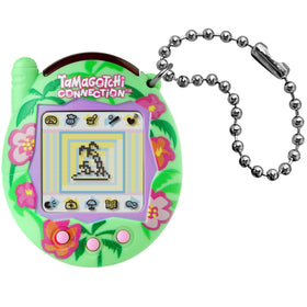 Tamagotchi Tropical Flower shell close-up with vibrant tropical design for interactive play