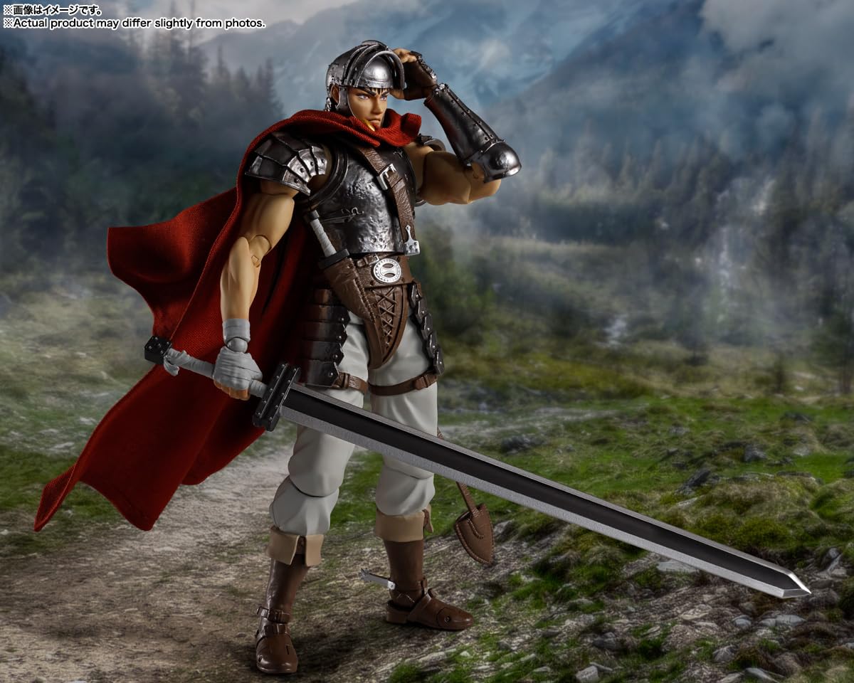 Tamashii Nations Guts cloak with wire enables flexible, dynamic cloak posing