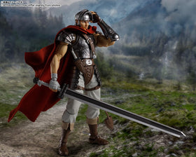 Tamashii Nations Guts cloak with wire enables flexible, dynamic cloak posing