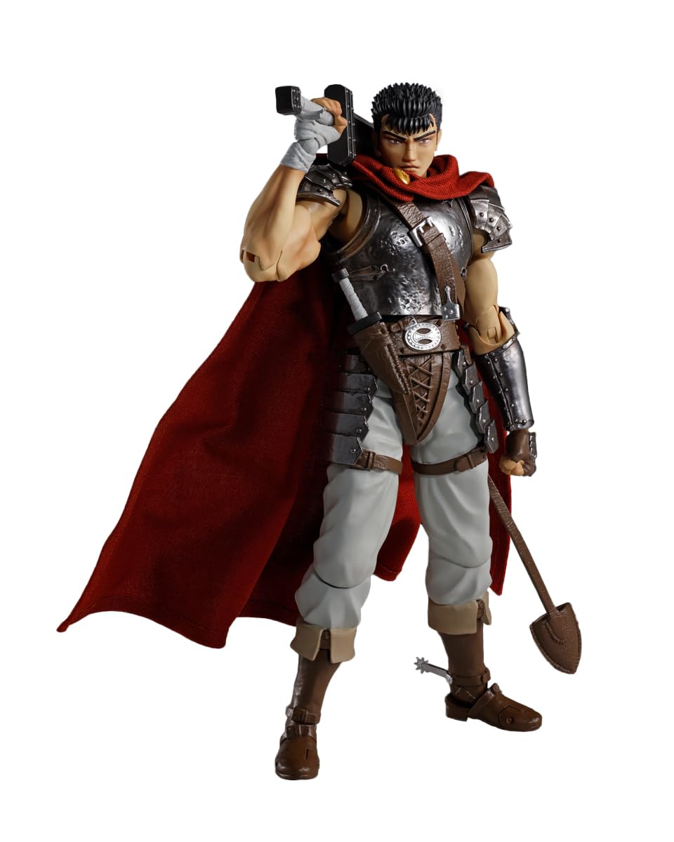 Tamashii Nations Guts S.H.Figuarts front view highlights dynamic poseability for dramatic displays