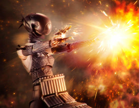 TAMASHII NATIONS Bomb S.H.Figuarts packaging with warning label confirms licensing.