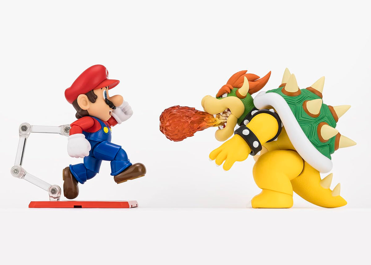 Included dedicated stand supports stable, museum-style presentation of Bowser.
