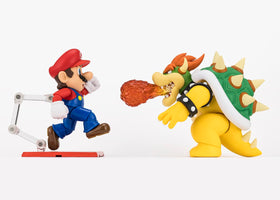 Included dedicated stand supports stable, museum-style presentation of Bowser.