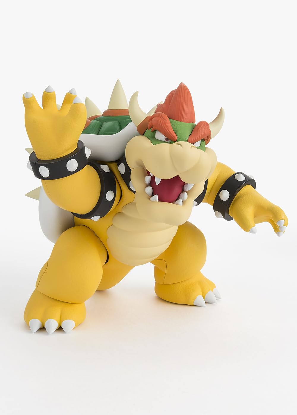 Bowser with jaw replacement for open-mouth pose and battle-ready expressions.