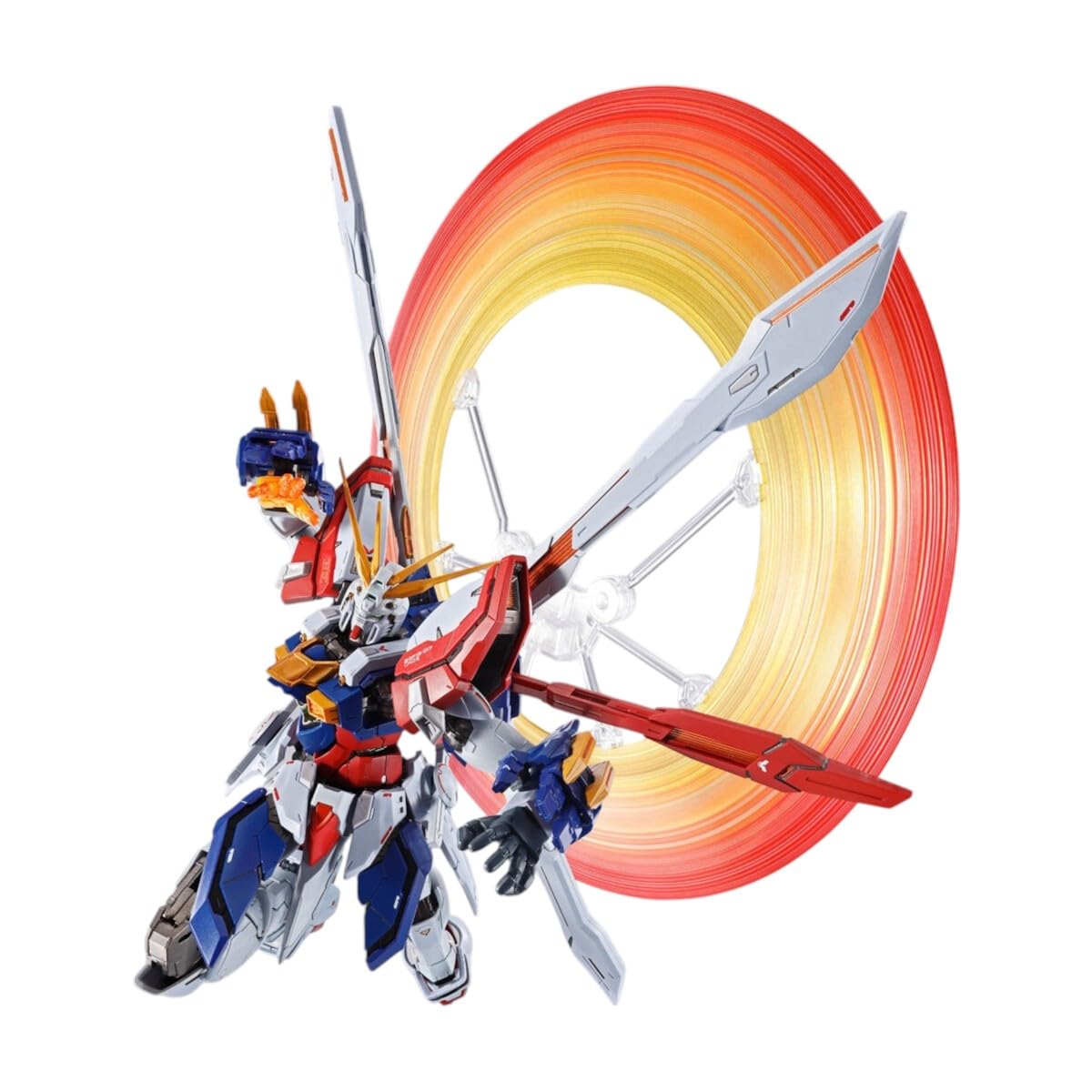 TAMASHII NATIONS Burning Gundam front view for dynamic display poses