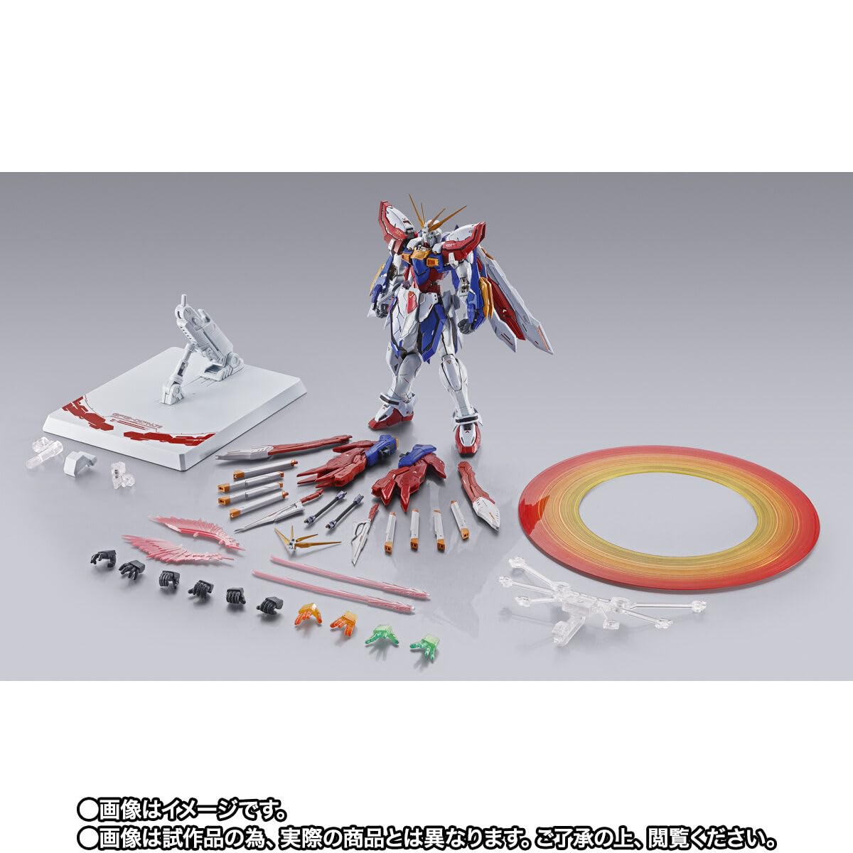 TAMASHII NATIONS Burning Gundam Second wing set detail for expanded poses