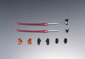 Detailed sculpt and textures of Burning Renewal Gundam for realistic display.