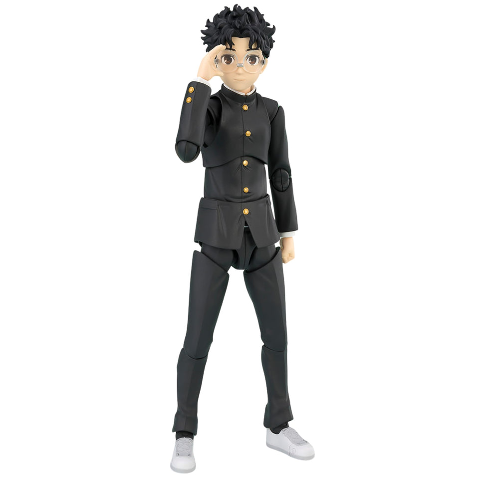 Tamashii Nations Okarun S.H.Figuarts front view for dynamic poseability.