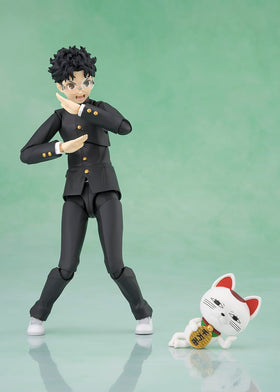 Tamashii Nations Okarun S.H.Figuarts interchangeable wrist parts for versatility.