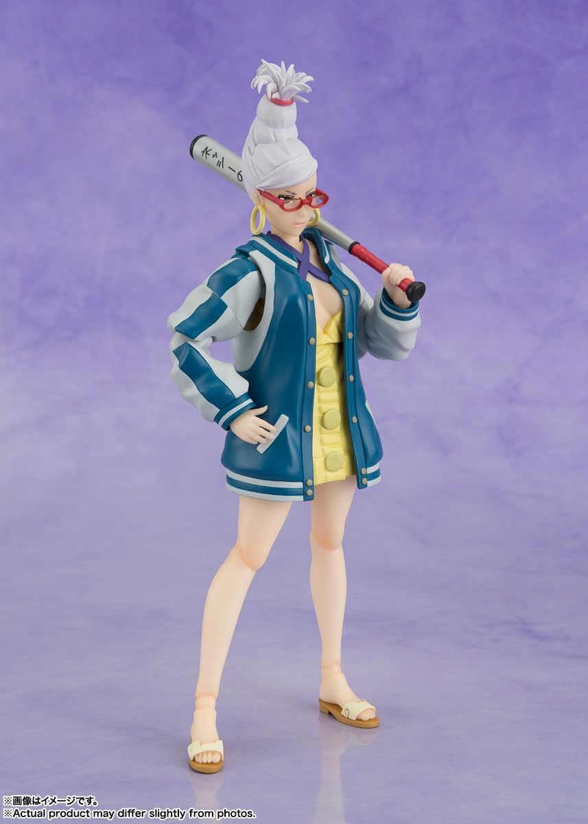Tamashii Nations DanDaDan Seiko S.H.Figuarts interchangeable facial parts for expressions.