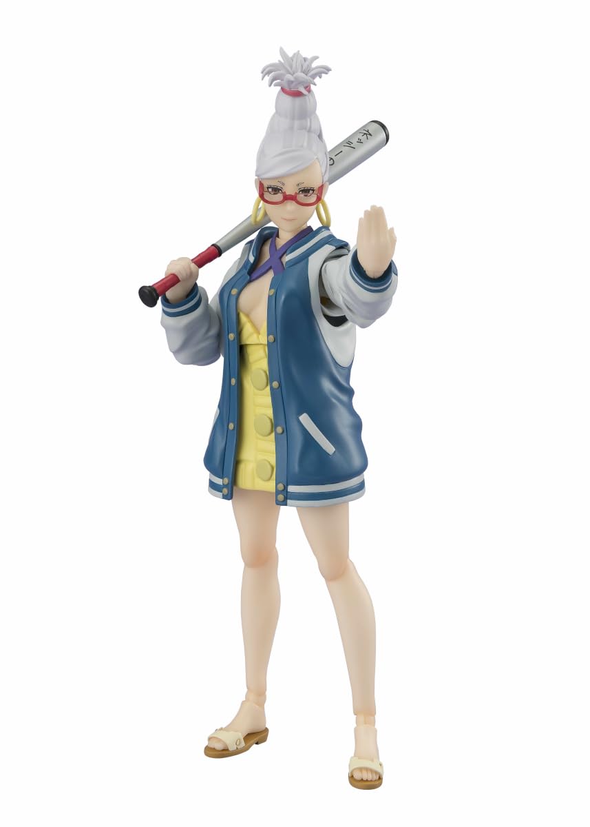 Tamashii Nations DanDaDan Seiko S.H.Figuarts main figure with detailed sculpt for display.