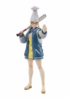 Tamashii Nations DanDaDan Seiko S.H.Figuarts main figure with detailed sculpt for display.
