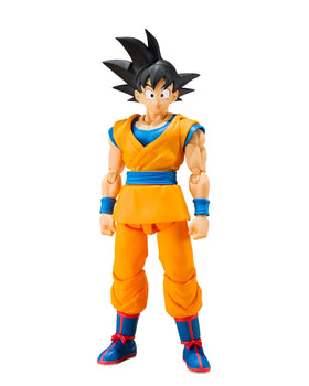 TAMASHII NATIONS Dragon Ball DAIMA Son Goku S.H.Figuarts facial parts for expressive display.