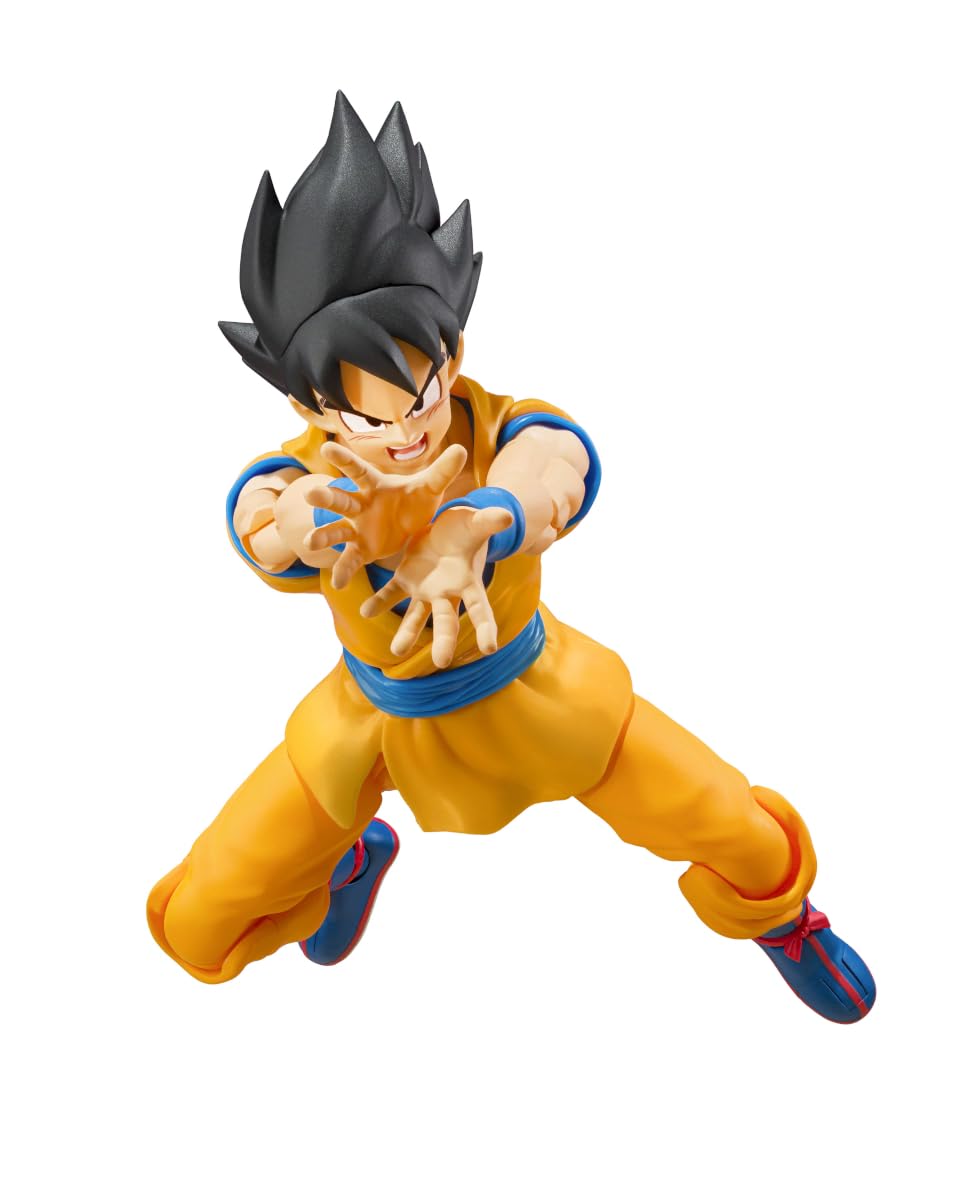 TAMASHII NATIONS Dragon Ball DAIMA Son Goku S.H.Figuarts front view for premium display.