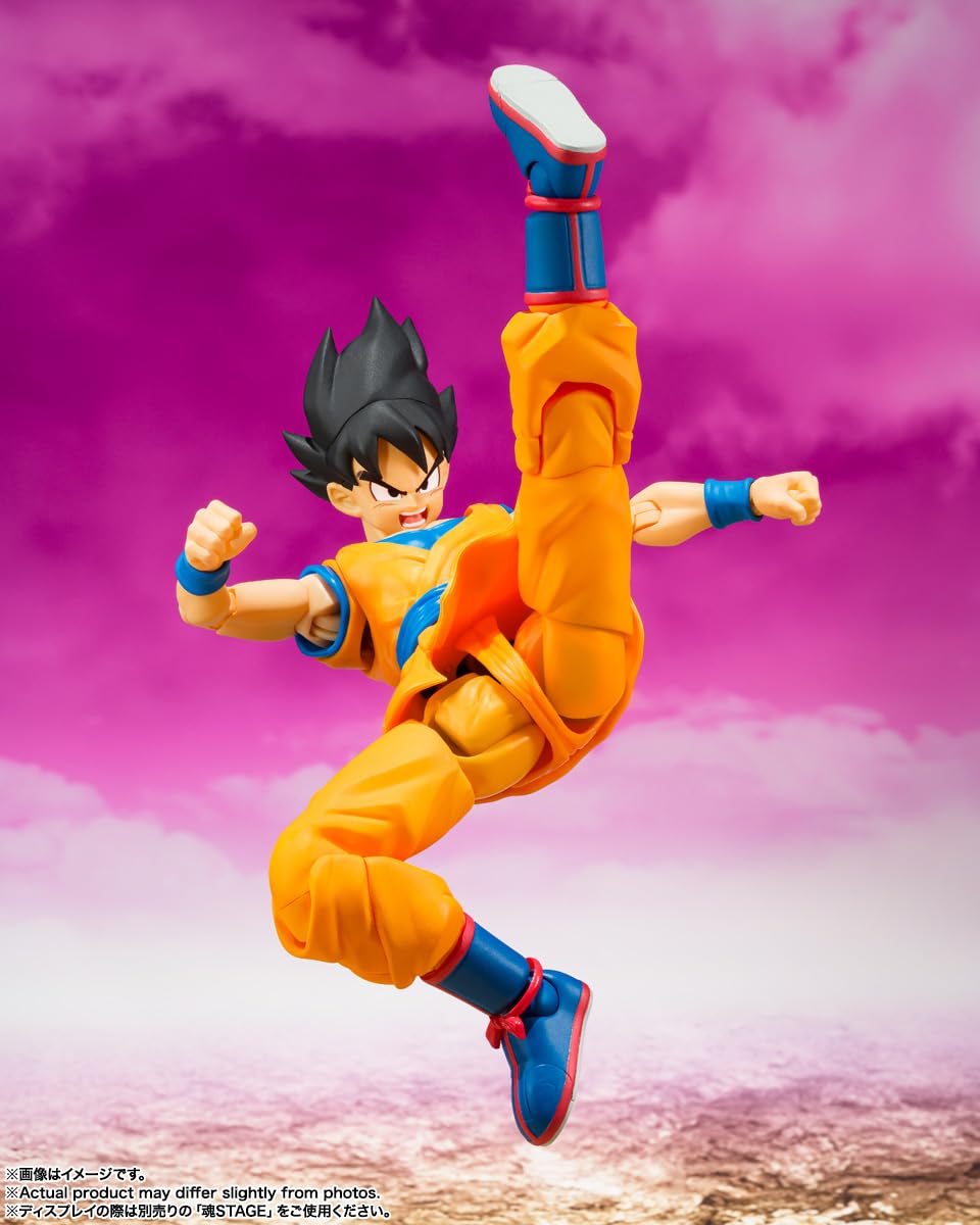 TAMASHII NATIONS Dragon Ball DAIMA Son Goku S.H.Figuarts official labeling on box confirms licensing.