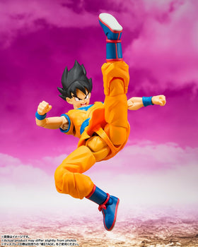 TAMASHII NATIONS Dragon Ball DAIMA Son Goku S.H.Figuarts official labeling on box confirms licensing.