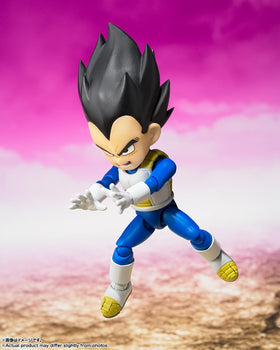Tamashii Nations Dragon Ball DAIMA Vegeta mini figure 2.8-inch display-ready pose
